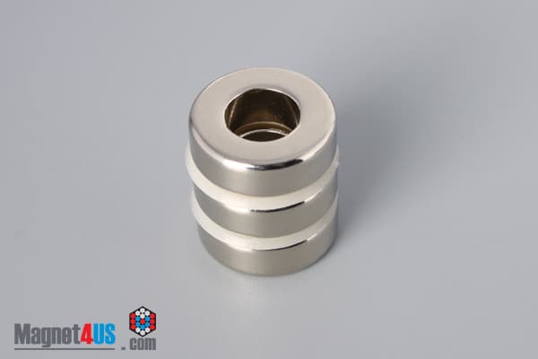 3/4" od x 3/8" id x 1/4" N45 Neodymium Ring Magnet - photo 4