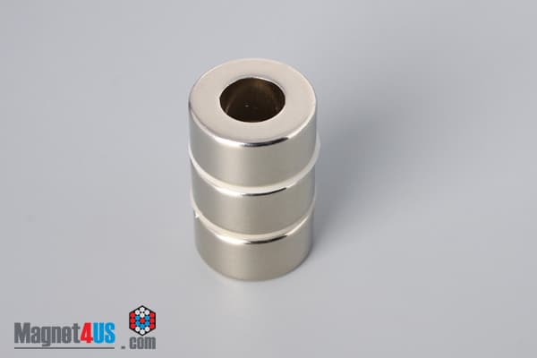 3/4" od x 3/8" id x 3/8" N45 Neodymium Ring Magnet - photo 4