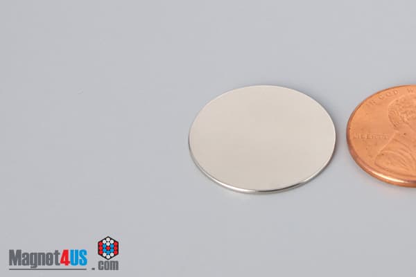 13/16" dia. x 1/32" N45 Neodymium Disc Magnet - photo 3