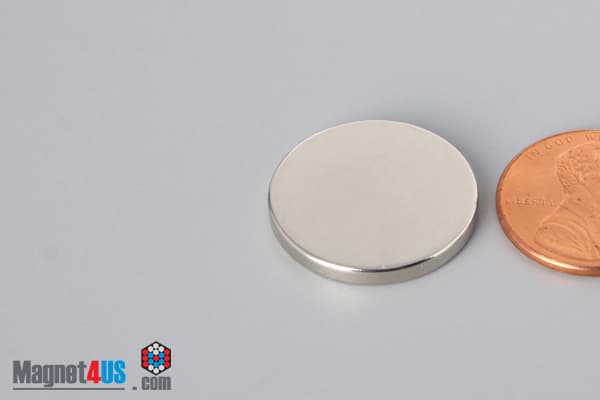 13/16" dia. x 3/32" N45 Neodymium Disc Magnet - photo 3