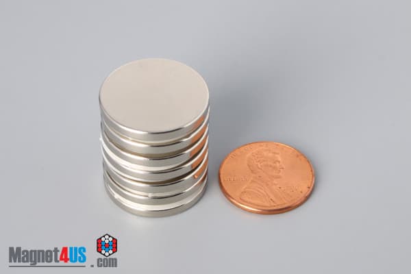 13/16" dia. x 3/32" N45 Neodymium Disc Magnet - photo 5
