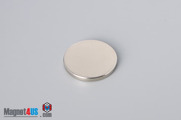 7/8" dia. x 3/32" N45 Neodymium Disc Magnet - photo 2