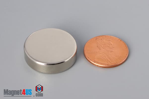 7/8" dia. x 1/4" N45 Neodymium Disc Magnet - photo 1