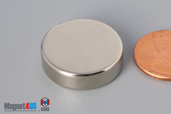 7/8" dia. x 1/4" N45 Neodymium Disc Magnet - photo 3