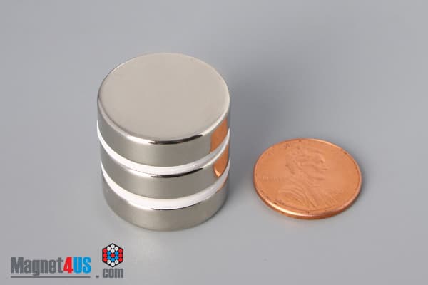 7/8" dia. x 1/4" N45 Neodymium Disc Magnet - photo 5