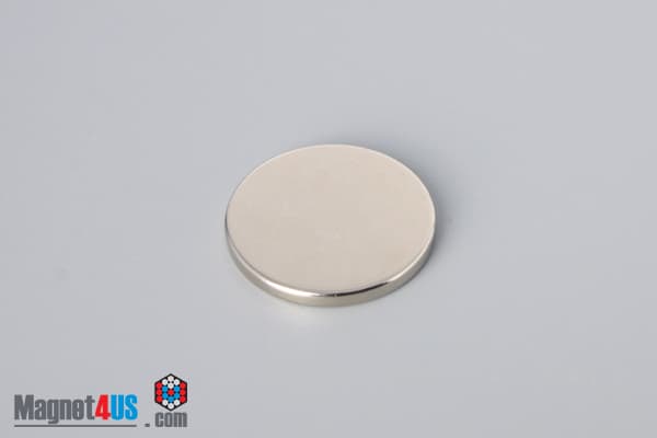 15/16" dia. x 3/32" N45 Neodymium Disc Magnet - photo 2