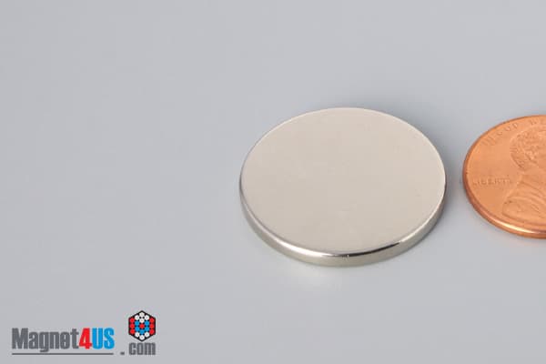 15/16" dia. x 3/32" N45 Neodymium Disc Magnet - photo 3