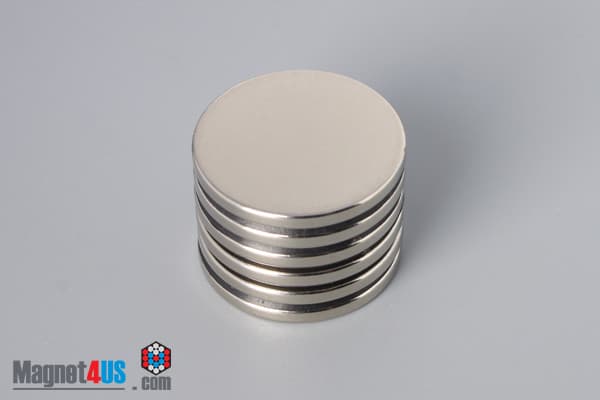 1" dia. x 3/32" N40 Neodymium Disc Magnet - photo 4