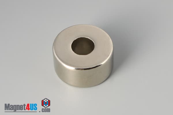 1" od x 3/8" id x 1/2" N40 Neodymium Ring Magnet - photo 2