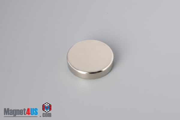 1 1/8" dia. x 1/4" N45 Neodymium Disc Magnet - photo 2