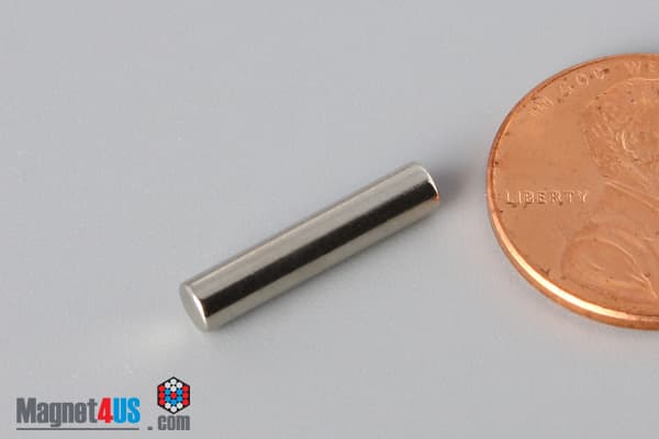 1/8" dia. x 5/8" N40 Neodymium Cylinder Magnet - photo 3