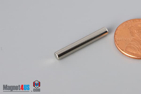 1/8" dia. x 7/8" N40 Neodymium Cylinder Magnet - photo 3