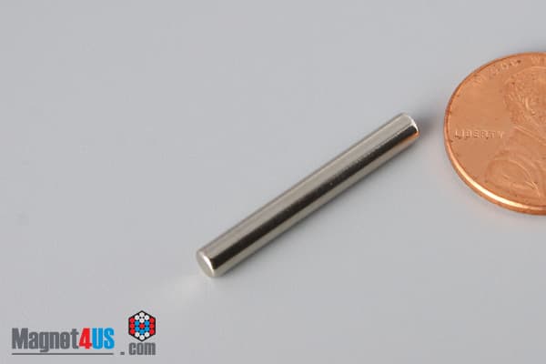 1/8" dia. x 1" N40 Neodymium Cylinder Magnet - photo 3