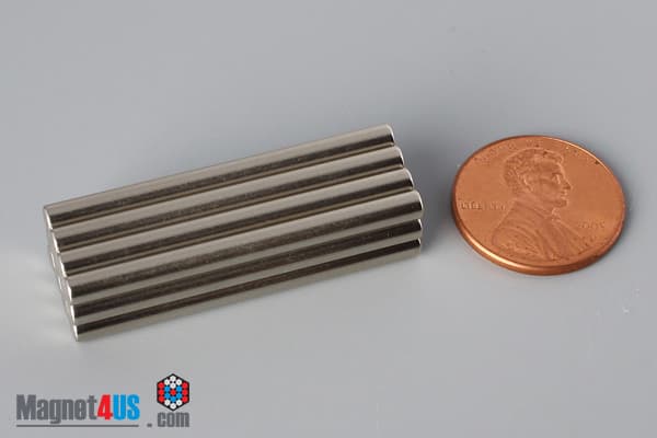1/8" dia. x 1 1/2" N45 Neodymium Cylinder Magnet - photo 5