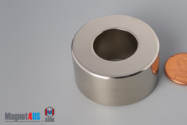 1 1/2" od x 3/4" id x 3/4" N40 Neodymium Ring Magnet - photo 3