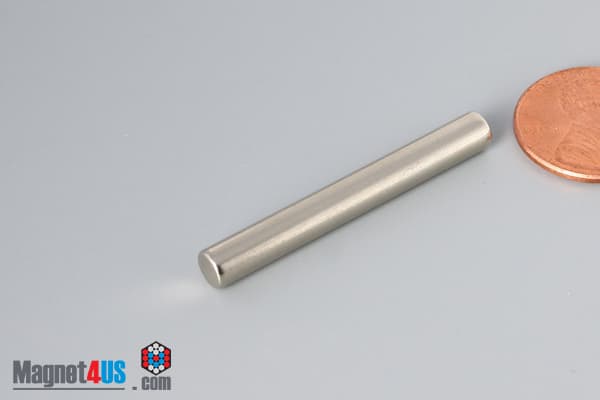 3/16" dia. x 1 1/2" N45 Neodymium Cylinder Magnet - photo 3