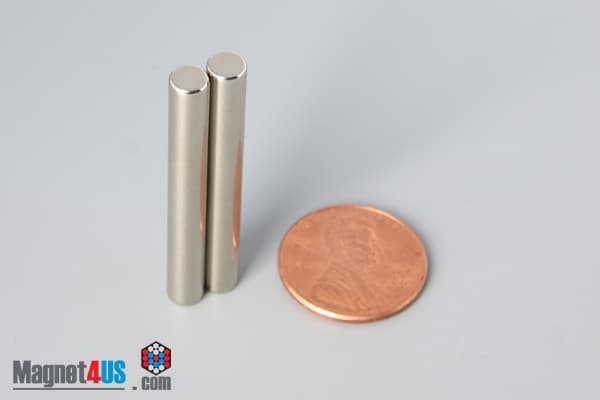 3/16" dia. x 1 1/2" N45 Neodymium Cylinder Magnet - photo 5