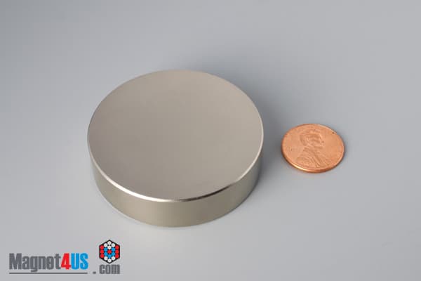 2" dia. x 1/2" N40 Neodymium Disc Magnet - photo 1