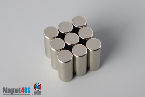 1/4" dia. x 5/8" N40 Neodymium Cylinder Magnet - photo 4