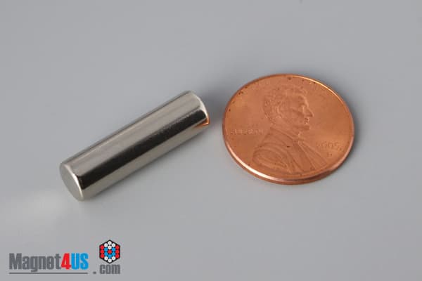 1/4" dia. x 7/8" N40 Neodymium Cylinder Magnet - photo 1
