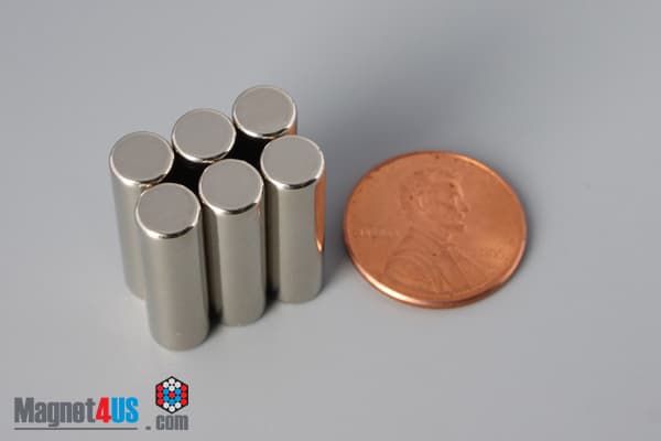 1/4" dia. x 7/8" N40 Neodymium Cylinder Magnet - photo 5