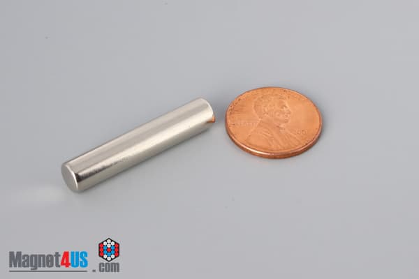 1/4" dia. x 1 1/4" N45 Neodymium Cylinder Magnet - photo 1