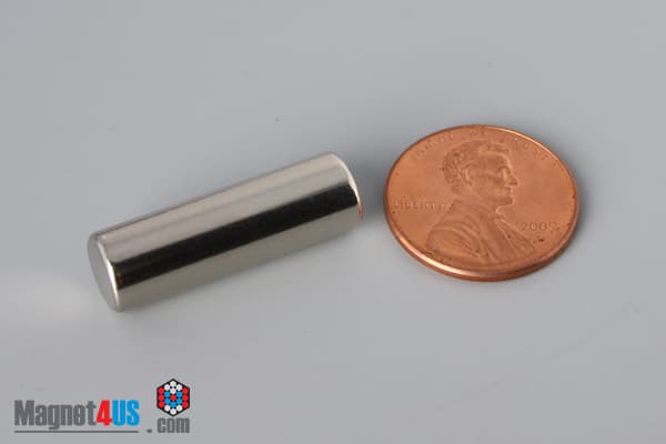 5/16" dia. x 1" N52 Neodymium Cylinder Magnet