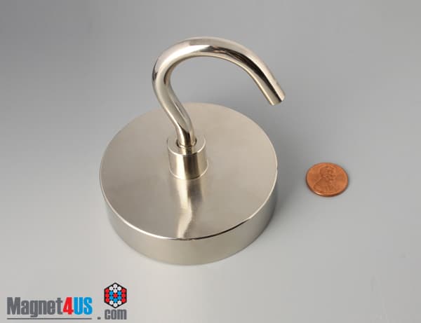 D3" x 3/4" #3/8"-16 UNC 2B N38 Pot Magnet - photo 2