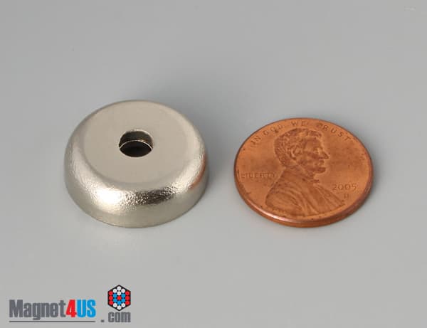 D0.787'' x 0.236'' #6 Screw N38 Pot Magnet - photo 2