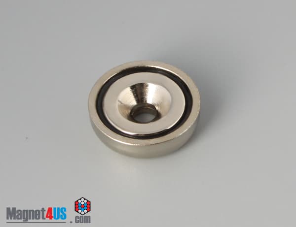 D0.787'' x 0.236'' #6 Screw N38 Pot Magnet - photo 3