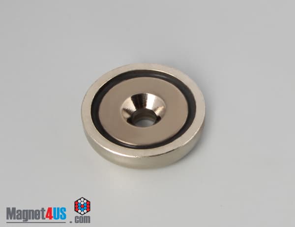 D1" x 1/4" #8 Screw N38 Pot Magnet - photo 3