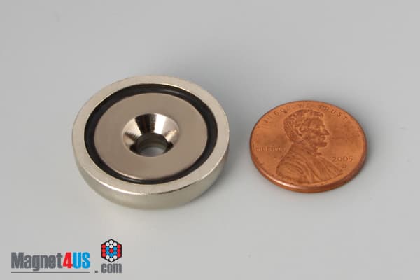 D1" x 1/4" #8 Screw N38 Pot Magnet - photo 9